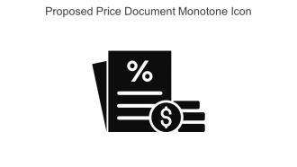 Proposed Price Document Monotone Icon In Powerpoint Pptx Png And Editable Eps Format