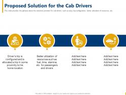 Proposed Solution For The Cab Drivers Cab Aggregator Ppt Structure