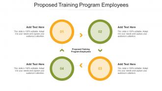 Proposed Training Program Employees In Powerpoint And Google Slides Cpb