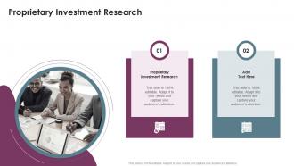 Proprietary Investment Research In Powerpoint And Google Slides Cpb