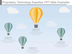 Proprietary technology expertise ppt slide examples