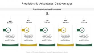 Proprietorship Advantages Disadvantages In Powerpoint And Google Slides Cpb