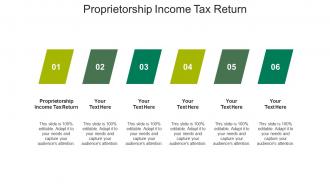 Proprietorship income tax return ppt powerpoint presentation outline topics cpb