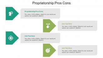 Proprietorship Pros Cons Ppt Powerpoint Presentation Layouts Display Cpb