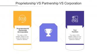Proprietorship vs partnership vs corporation ppt powerpoint presentation inspiration microsoft cpb