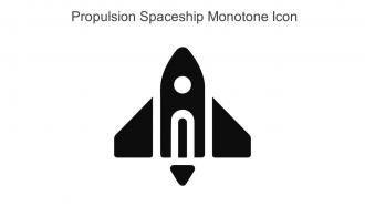 Propulsion Spaceship Monotone Icon In Powerpoint Pptx Png And Editable Eps Format