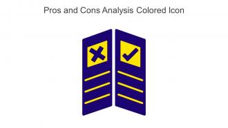 Pros And Cons Analysis Colored Icon In Powerpoint Pptx Png And Editable Eps Format