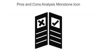 Pros And Cons Analysis Monotone Icon In Powerpoint Pptx Png And Editable Eps Format