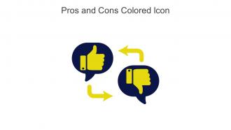 Pros And Cons Colored Icon In Powerpoint Pptx Png And Editable Eps Format