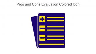Pros And Cons Evaluation Colored Icon In Powerpoint Pptx Png And Editable Eps Format