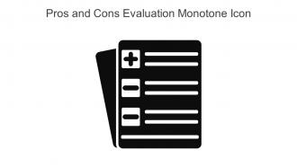 Pros And Cons Evaluation Monotone Icon In Powerpoint Pptx Png And Editable Eps Format