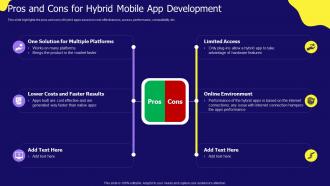 Pros And Cons For Hybrid Mobile App Development IOS App Development