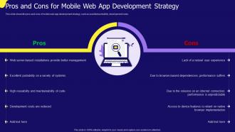 Pros And Cons For Mobile Web App Development Strategy IOS App Development