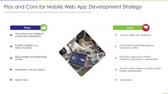 Pros And Cons For Mobile Web App Development Strategy Ppt Inspiration