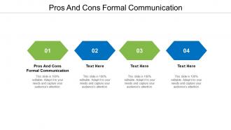 Pros and cons formal communication ppt powerpoint presentation slides graphics example cpb