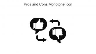 Pros And Cons Monotone Icon In Powerpoint Pptx Png And Editable Eps Format