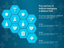Pros and cons of artificial intelligence in medical field ppt powerpoint presentation ideas introduction