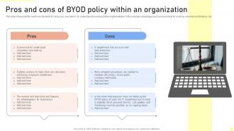 Pros And Cons Of BYOD Policy Within An Organization