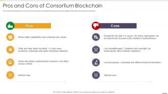 Pros And Cons Of Consortium Blockchain And Distributed Ledger Technology