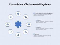 Pros and cons of environmental regulation ppt powerpoint presentation template