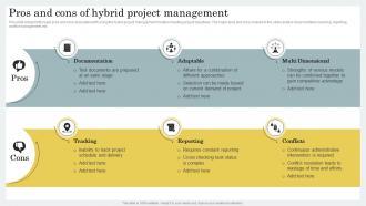 Pros And Cons Of Hybrid Project Management Strategic Guide For Hybrid Project Management