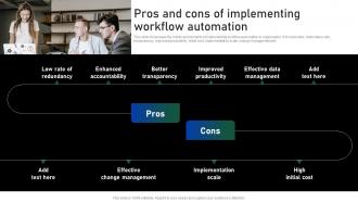 Pros And Cons Of Implementing Workflow Automation Impact Of Automation On Business