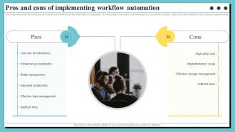 Pros And Cons Of Implementing Workflow Organization Process Optimization