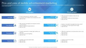 Pros And Cons Of Mobile Advertisement Marketing Mobile Marketing Guide For Small Businesses