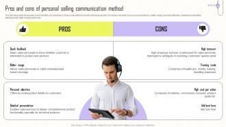 Pros And Cons Of Personal Selling Communication Implementing Integrated Marketing MKT SS