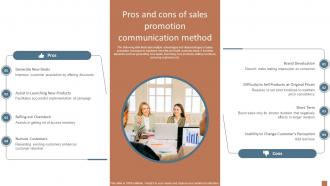 Pros And Cons Of Sales Promotion Communication Integrated Marketing Communication MKT SS V