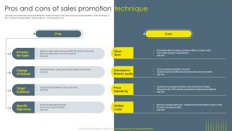 Pros And Cons Of Sales Promotion Technique