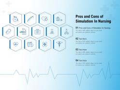 Pros and cons of simulation in nursing ppt powerpoint presentation styles graphics