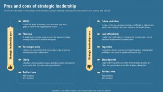 Pros And Cons Of Strategic Leadership Strategic Management Guide Ppt Styles Format