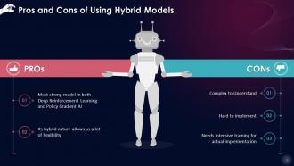 Pros And Cons Of Using Hybrid Artificial Intelligence Models Training Ppt
