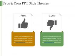 Pros and cons ppt slide themes