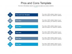 Pros and cons template ppt powerpoint presentation model example cpb