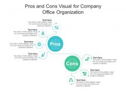 Pros and cons visual for company office organization infographic template