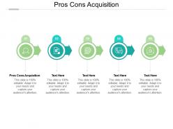 Pros cons acquisition ppt powerpoint presentation portfolio show cpb