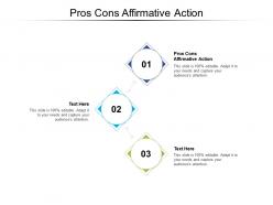 Pros cons affirmative action ppt powerpoint presentation infographics example cpb