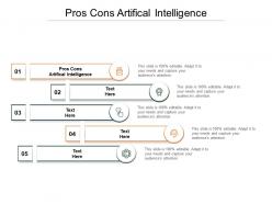 Pros cons artifical intelligence ppt infographic template slide portrait cpb