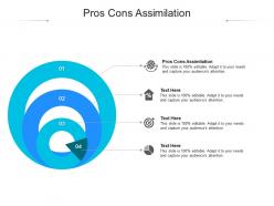 Pros cons assimilation ppt powerpoint presentation pictures ideas cpb