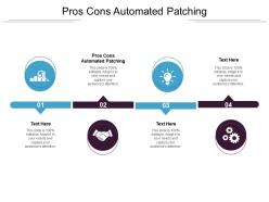 Pros cons automated patching ppt powerpoint presentation gallery master slide cpb