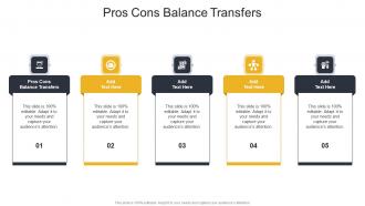 Pros Cons Balance Transfers In Powerpoint And Google Slides Cpb