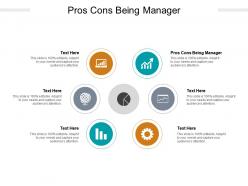 Pros cons being manager ppt powerpoint presentation portfolio file formats cpb
