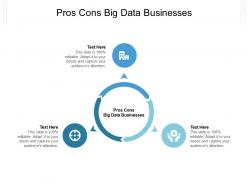 Pros cons big data businesses ppt powerpoint presentation pictures inspiration cpb