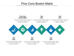 Pros cons boston matrix ppt powerpoint presentation diagram graph charts cpb