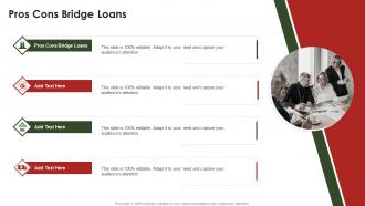 Pros Cons Bridge Loans In Powerpoint And Google Slides Cpb