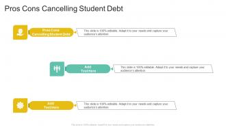 Pros Cons Cancelling Student Debt In Powerpoint And Google Slides Cpb