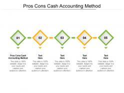 Pros cons cash accounting method ppt powerpoint presentation infographic template example file cpb