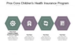 Pros cons childrens health insurance program ppt powerpoint presentation infographics slide cpb